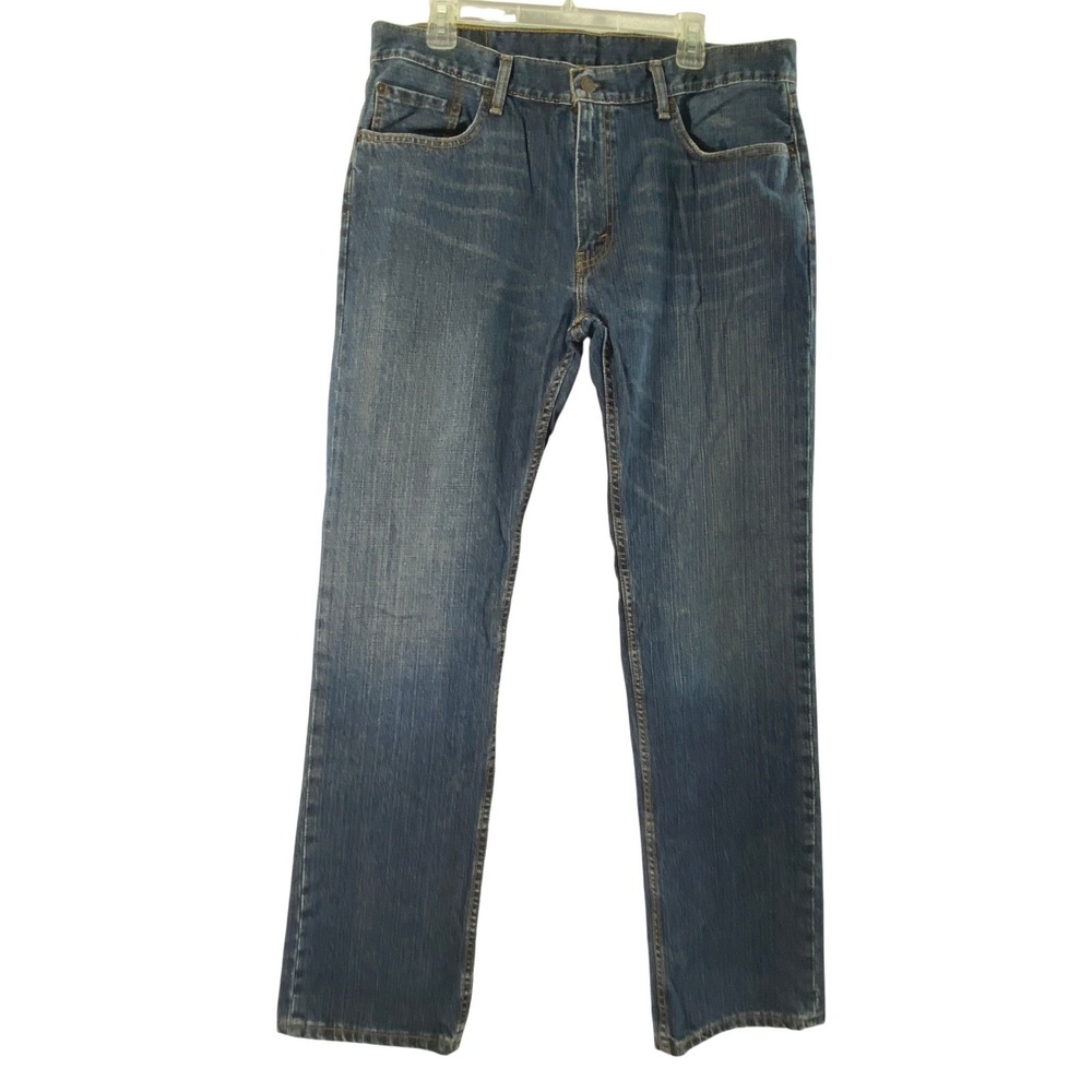 Levis 559 Jeans Mens 36 x 33 Dark Wash Denim Straight Leg Casual